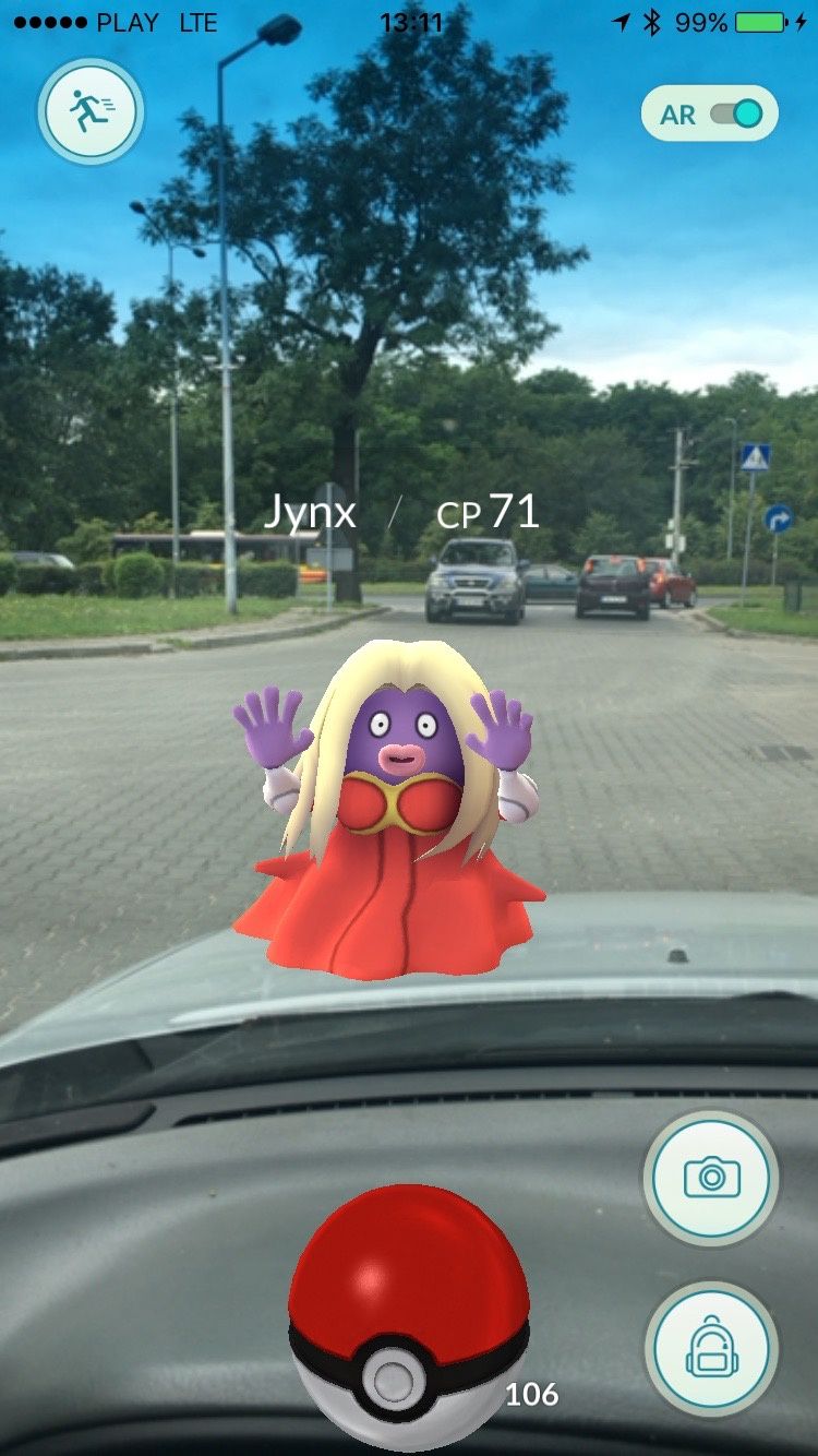 Pokemon Go - ubrany Jynx