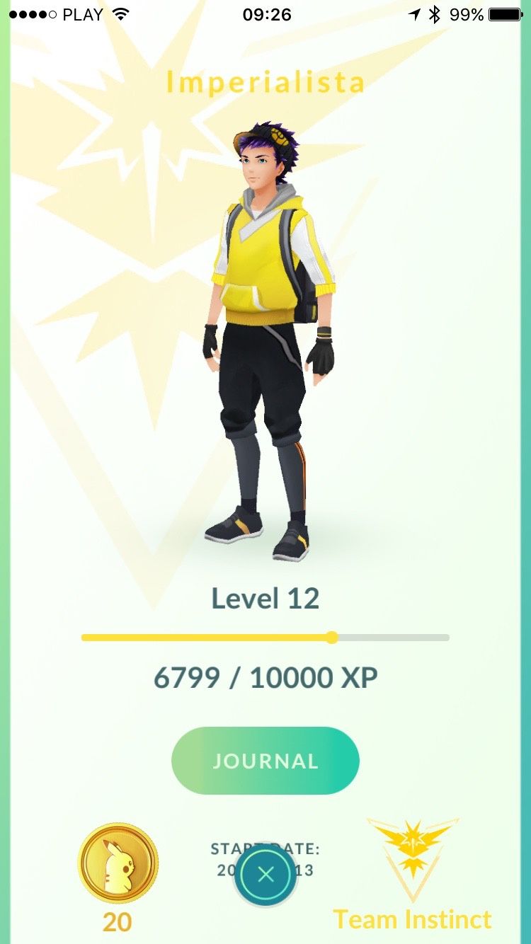 Pokemon Go - karta gracza