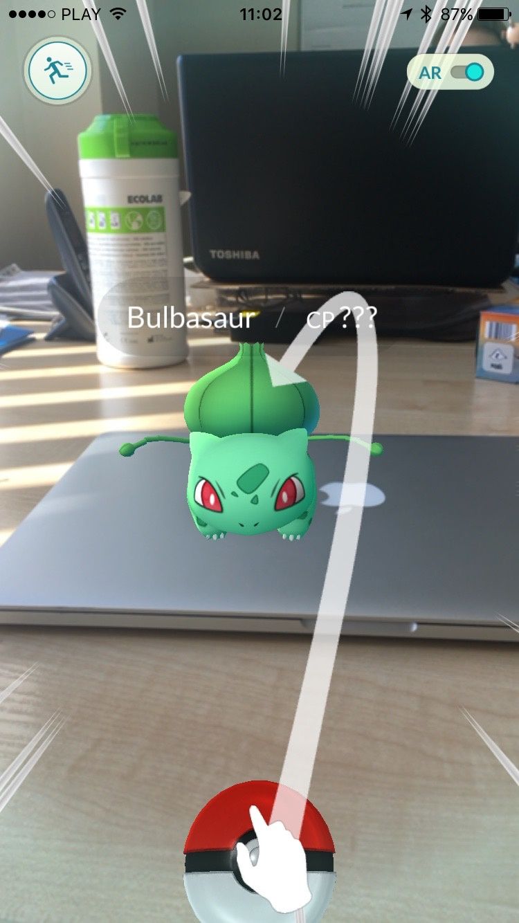 Pokemon Go - łap Bulbasaura