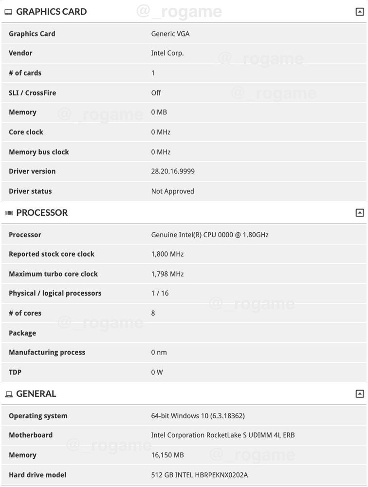 Intel Rocket Lake-S