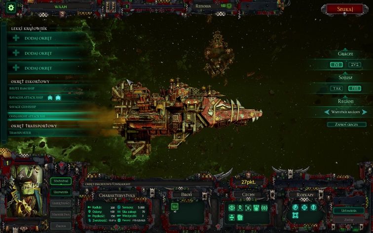 Battlefleet Gothic: Armada - charakterystyczny okręt Orków