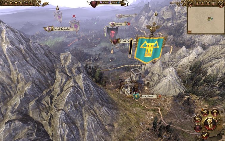 Total War: Warhammer - widok mapy ogólnej