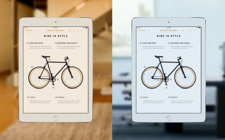 iOS 9.3 night shift vs standard