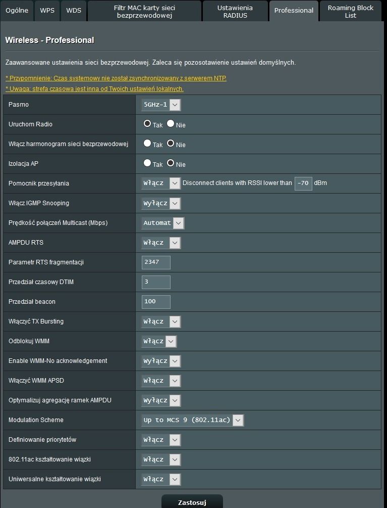 ASUS AX6100 - zaawansowana konfiguracja Wi-Fi