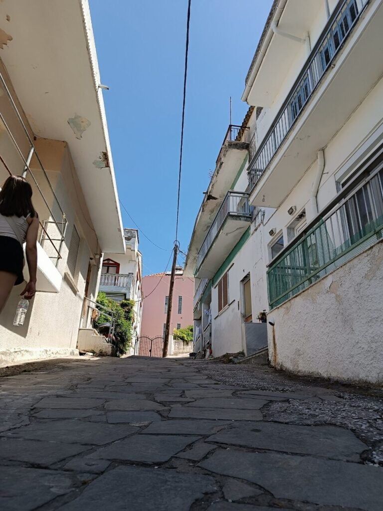 Ulice Thassos w Grecji