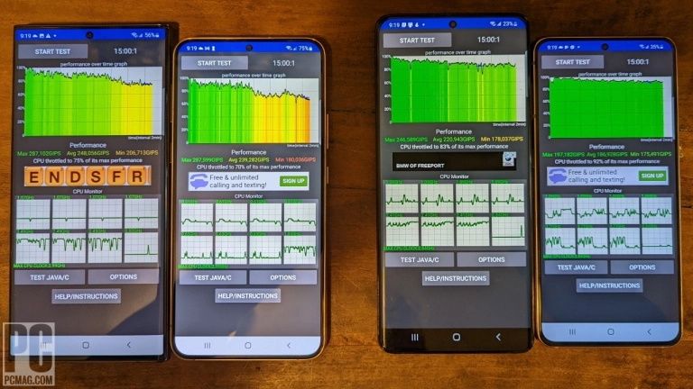 Galaxy S22 temperatury