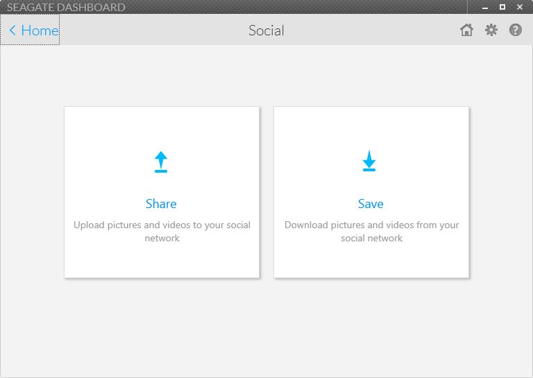 Seagate Dashboard