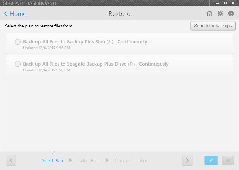 Seagate Dashboard