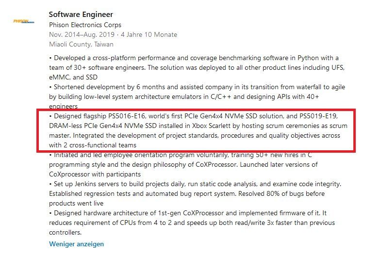 Phison LinkedIn