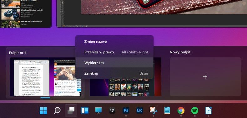 Windows 11 wirtualny pulpit