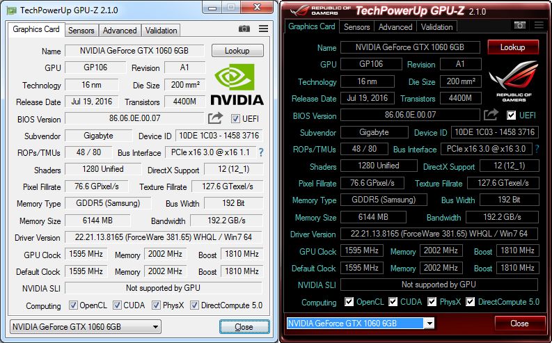 TechPowerUp GPU-Z 2.1.0