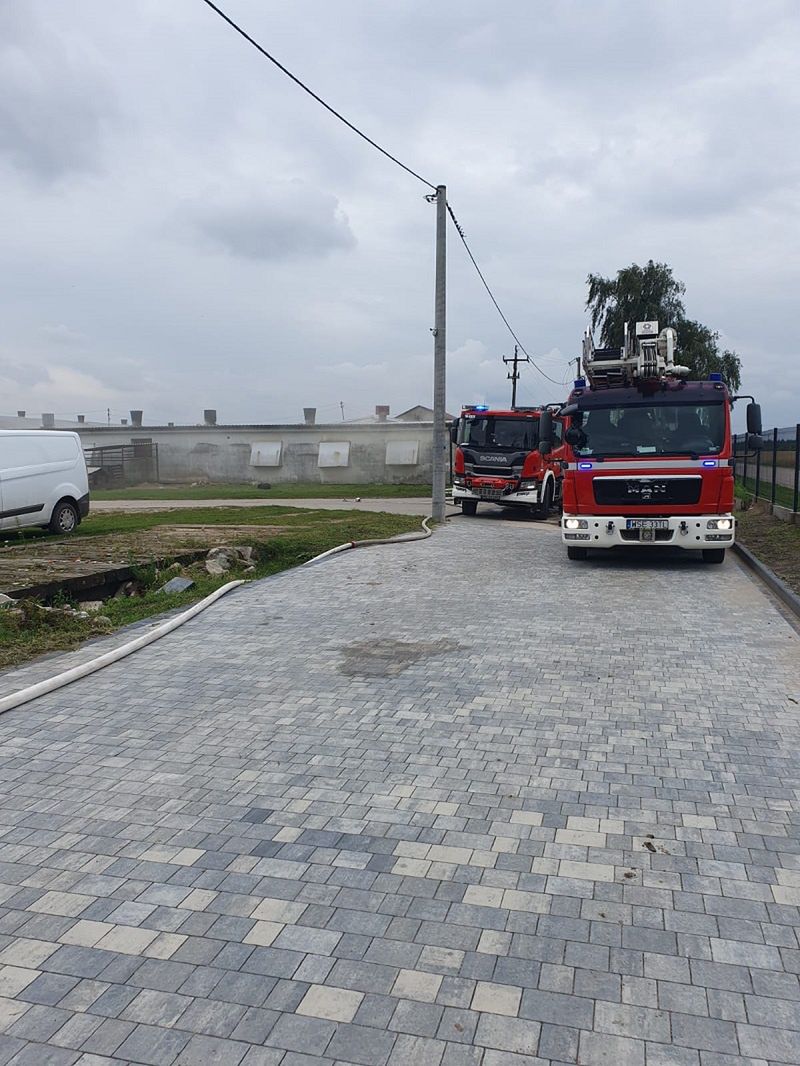 Pożar kurnika