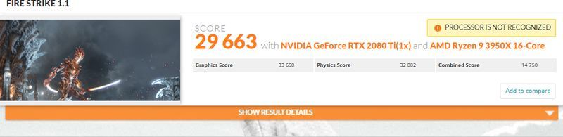 Intel Core i9-10980XE - 3DMark Fire Strike