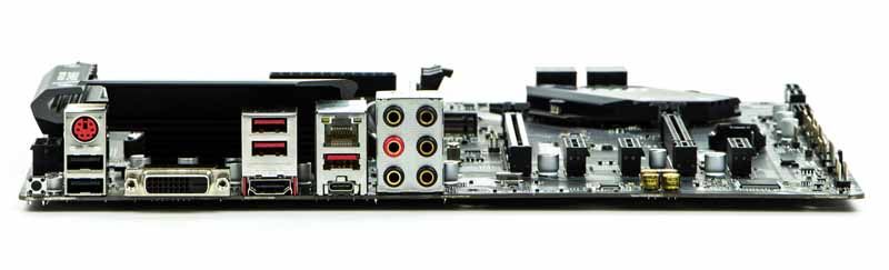 MSI B450 Tomahawk MAX - tylny panel