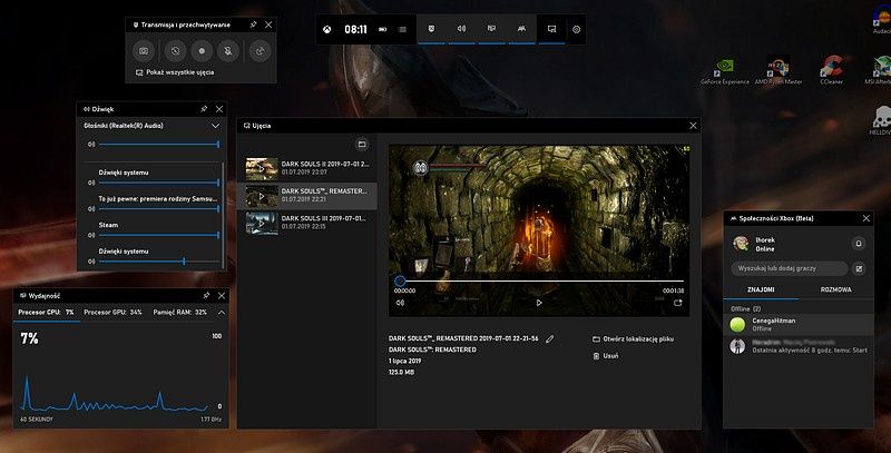 XBOX Game Bar - Windows DVR