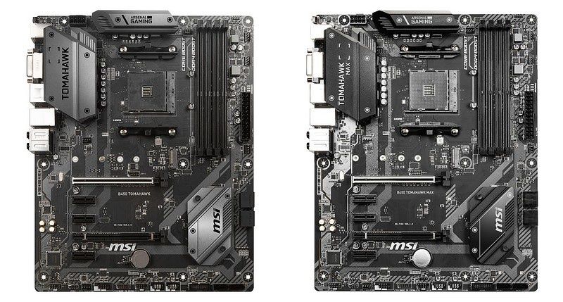 MSI B450 Tomahawk MAX i Tomahawk - porównanie