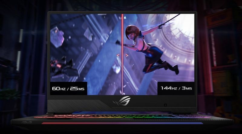 Laptop do gier - ekran