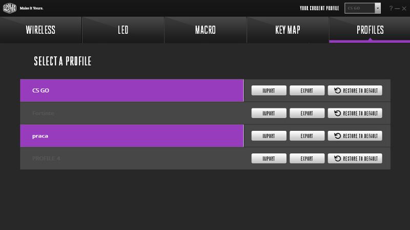 Profile w Cooler Master Portal