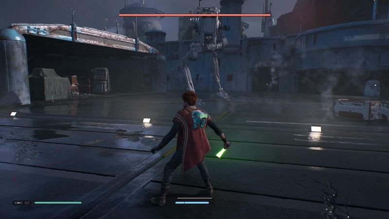 Star Wars Jedi: Fallen Order - walka z AT-ST