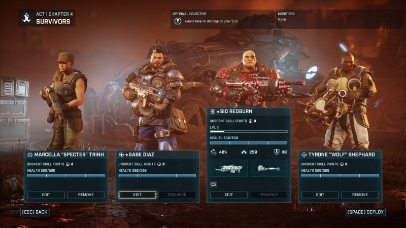 Gears Tactics - drużyna