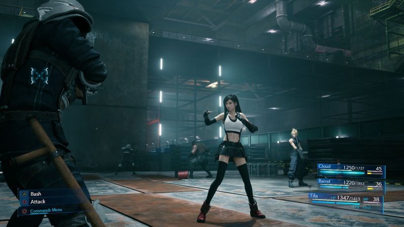 Final Fantasy VII Remake - walka