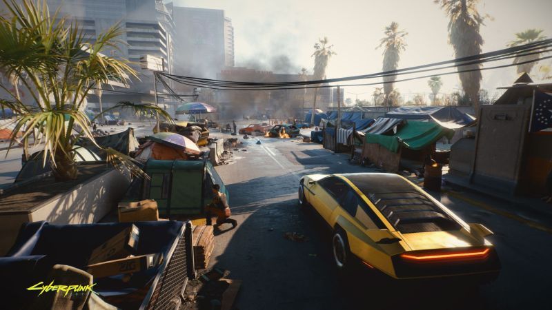 Cyberpunk 2077 - samochód w Night City