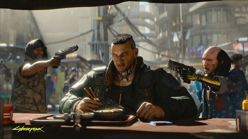 Cyberpunk 2077 - nie przeszkadzać przy posiłku