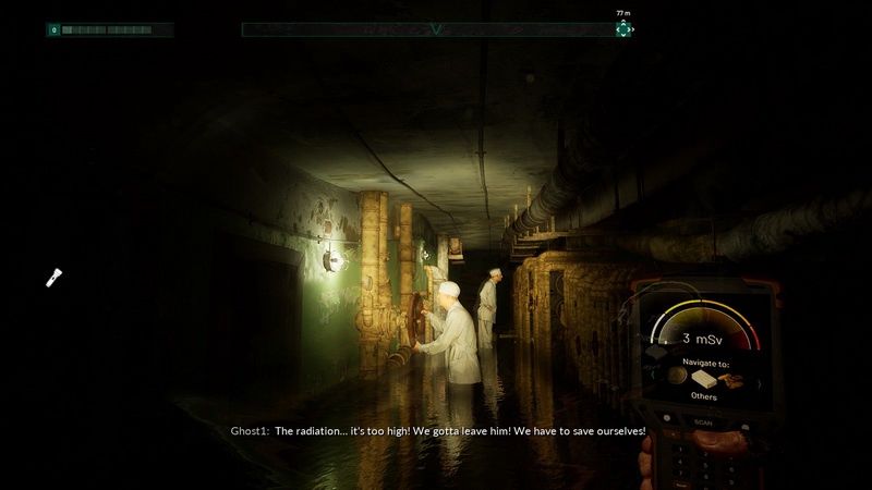 Chernobylite - zalany korytarz