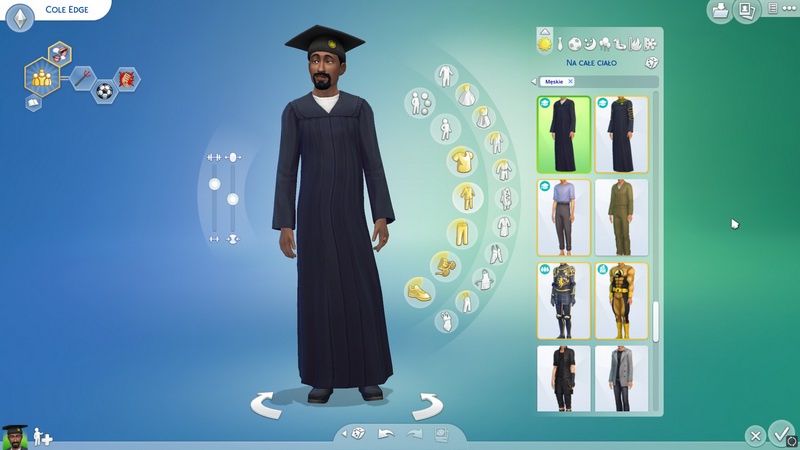 The Sims 4: Uniwersytet - ubrania studenta