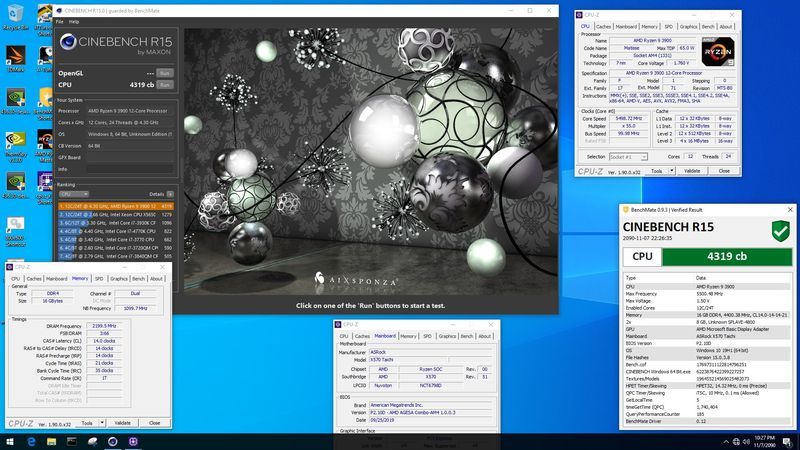 AMD Ryzen 9 3900 - ekstremalne podkręcanie w CInebench R15
