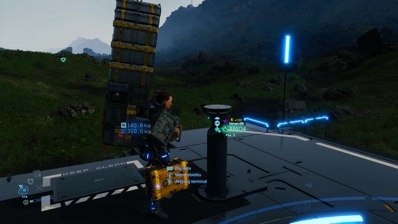 Death Stranding - schron innego gracza i masa otrzymanych przez niego lajków