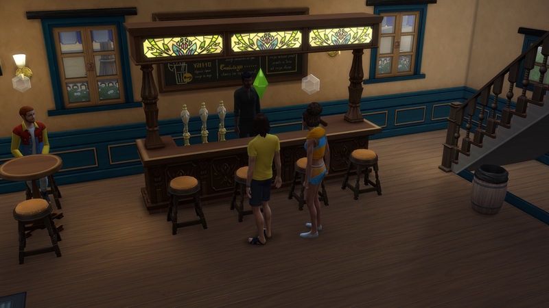 The Sims 4: Uniwersytet - przy barze
