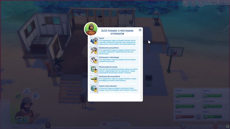 The Sims 4: Uniwersytet - podanie o przyznanie stypendium