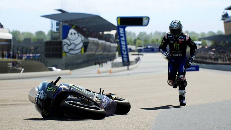 MotoGP 21 wywrotka