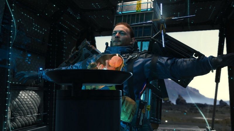 Death Stranding - moment podłączania do sieci chiralnej