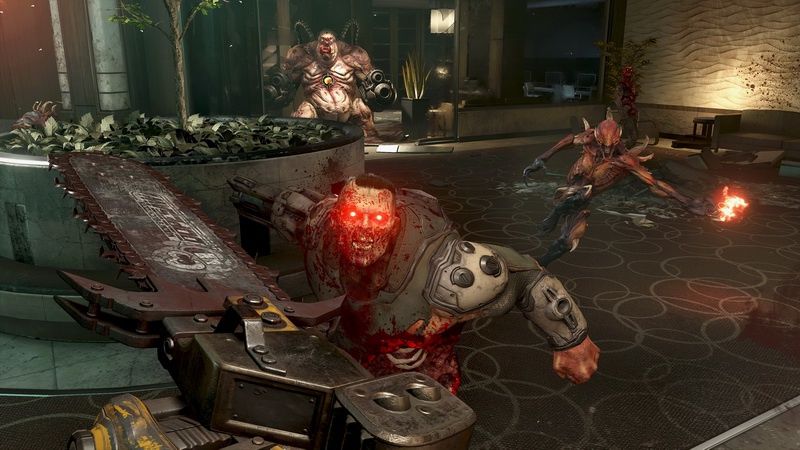 Doom Eternal - piła łańcuchowa w akcji