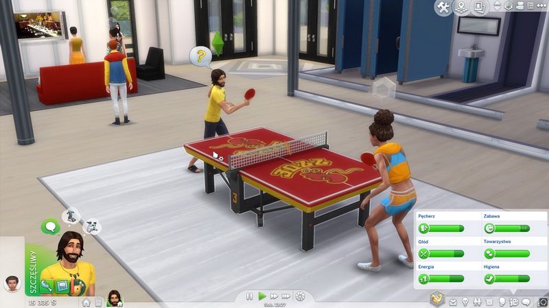 The Sims 4: Uniwersytet - granie w ping-ponga