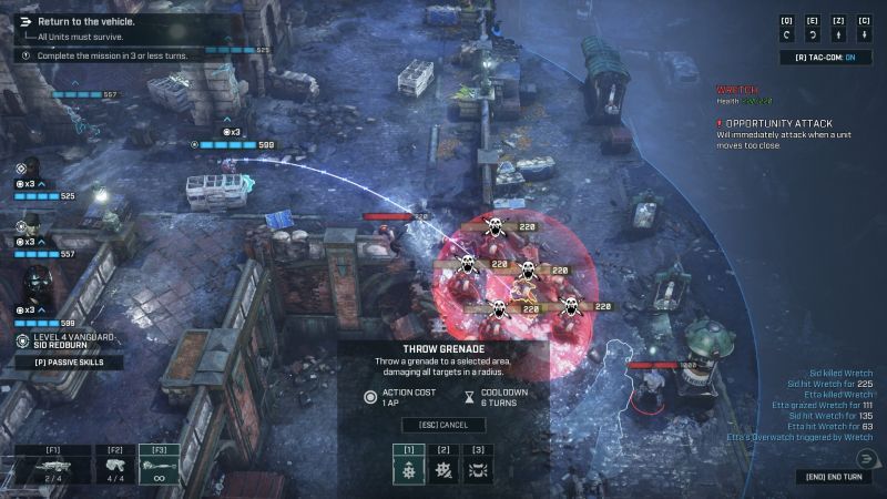 Gears Tactics - rzut granatem