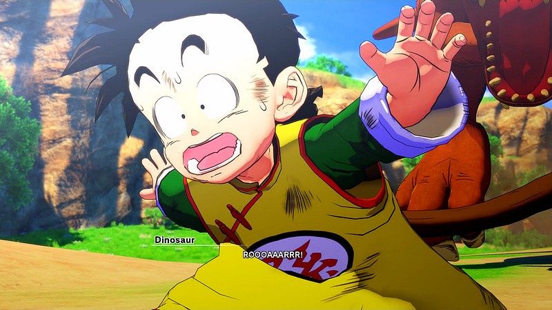 Dragon Ball Z Kakarot - Gohan na początku przygody nie imponuje odwagą