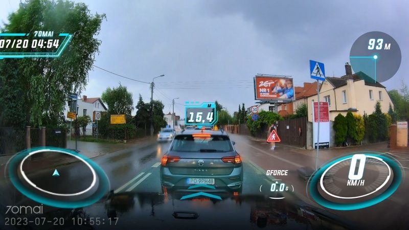 70mai A810 - wideo z nałożonymi efektami RS