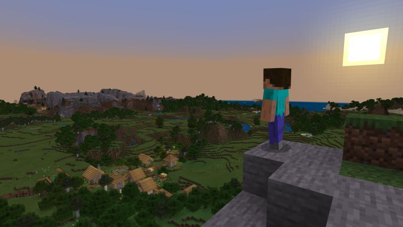 Minecraft - olbrzymi klockowy świat