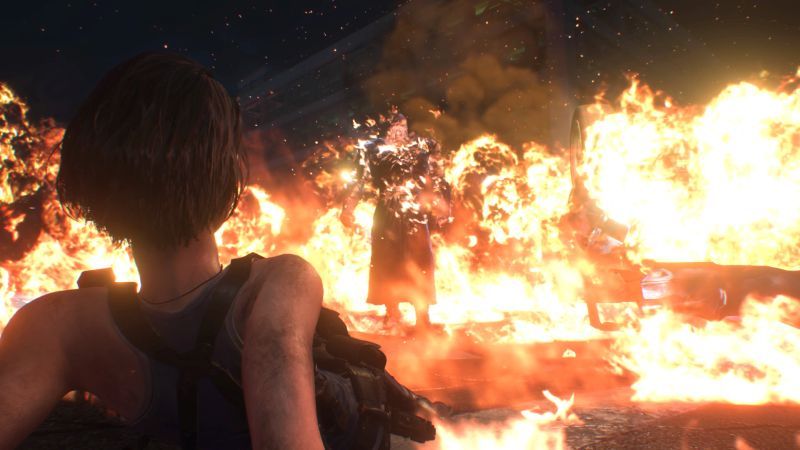Resident Evil 3 Remake - Nemesis w ogniu