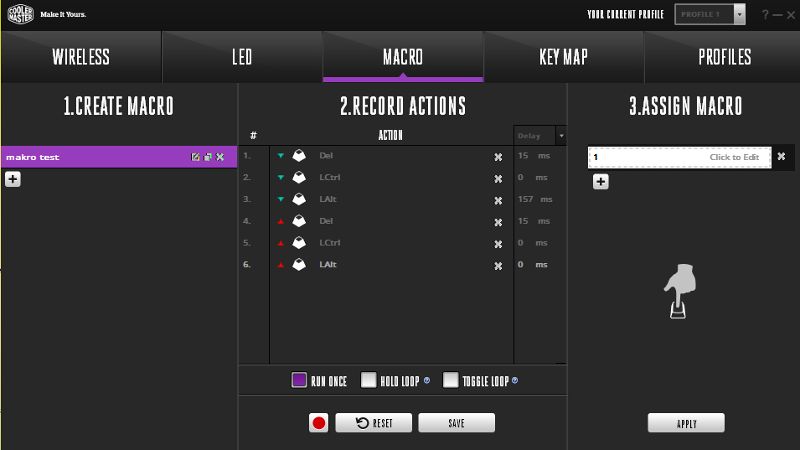 Makra w Cooler Master