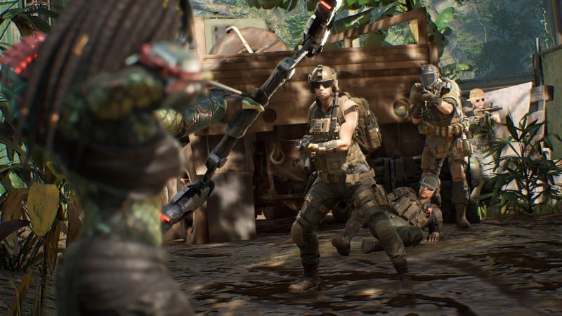 Predator: Hunting Grounds - Predator z łukiem i żołnierze