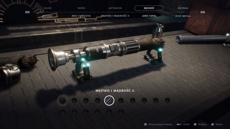 Star Wars Jedi: Fallen Order - kosmetyczne ulepszenia miecza świetlnego