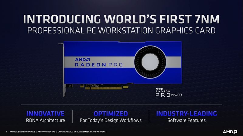 AMD Radeon Pro W5700