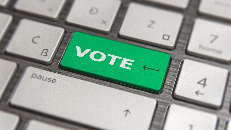 Głosowanie przez Internet - przycisk VOTE