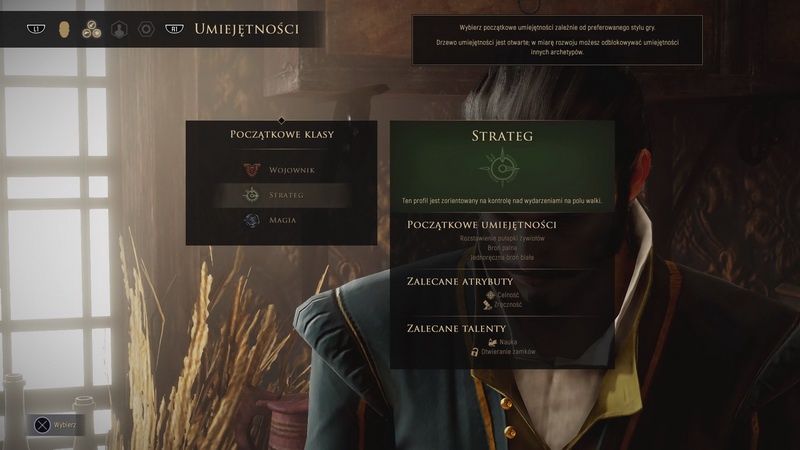 GreedFall - wybór początkowej klasy i umiejętności