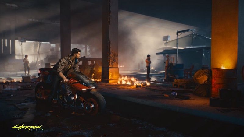 Cyberpunk 2077 - V na motorze