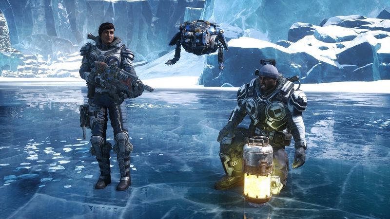 Gears 5 - przebijanie się przez lód